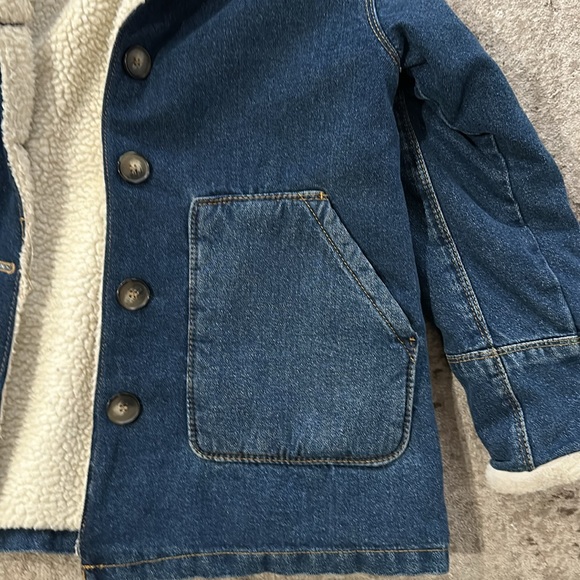 Zara girls kids long denim blue jacket size 11-12. - Picture 3 of 7
